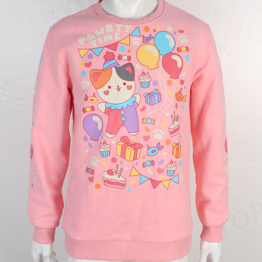 **PRE ORDER** Pawty Time Fleece-Lined Pullover Crewneck