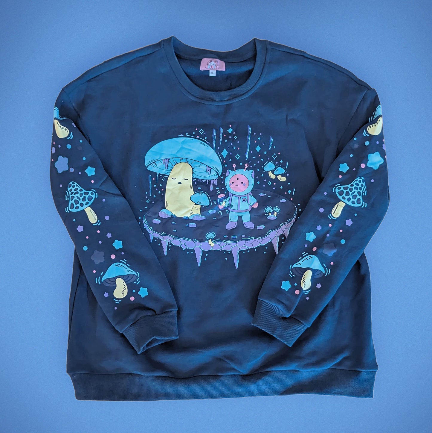 Berry the Alien Fleece-Lined Pullover Crewneck