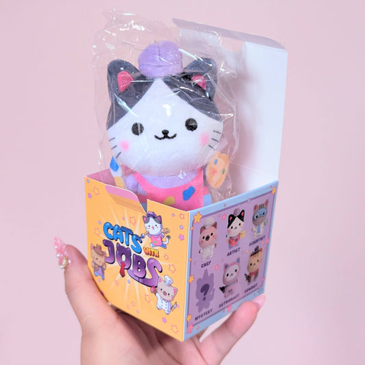 Cats With Jobs Blind Box Series 1 Mini Plush Keychain