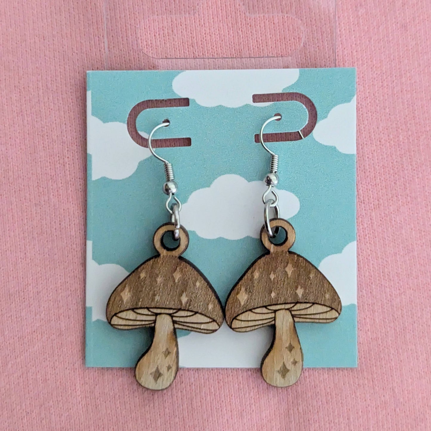 Mystical Mushroom Earrings