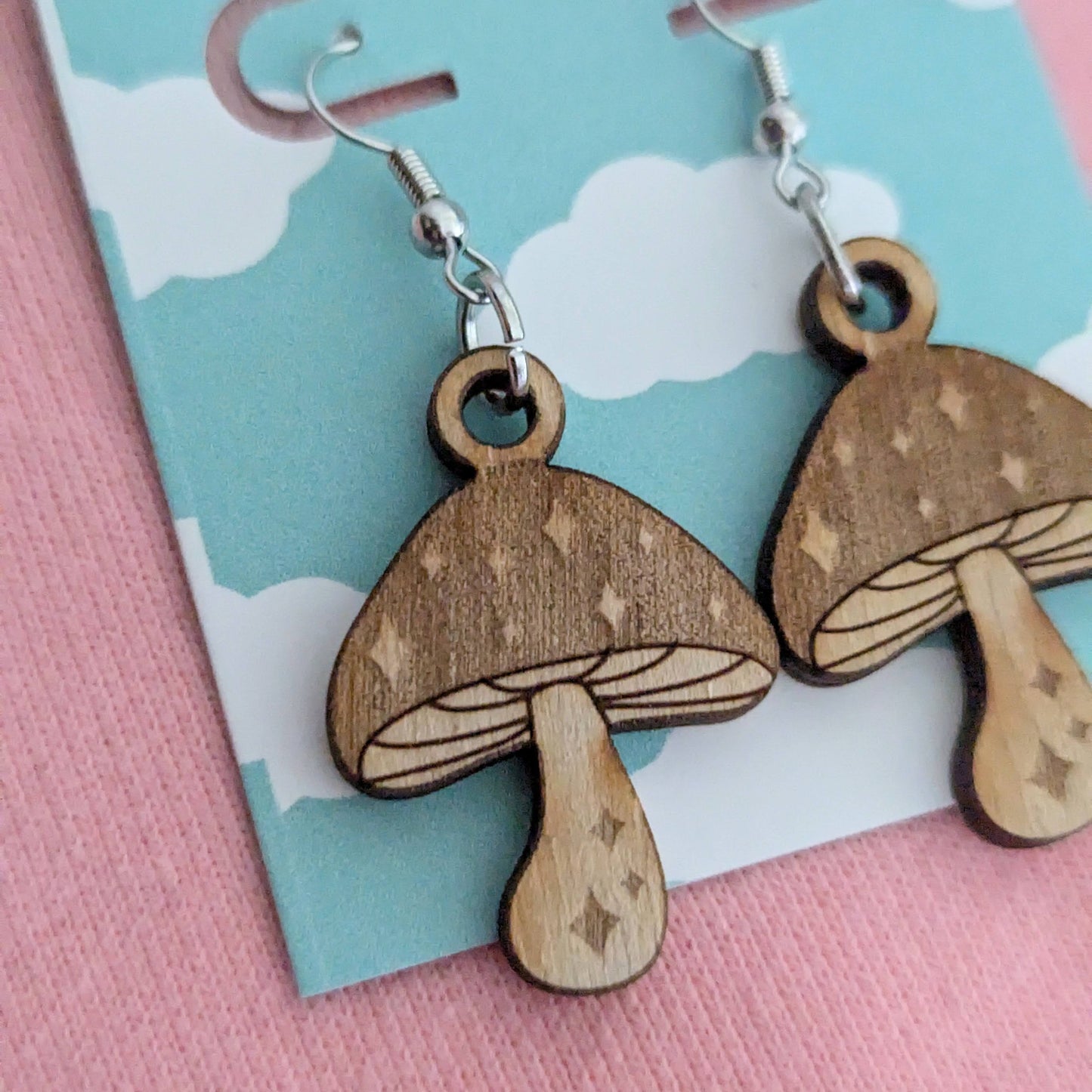 Mystical Mushroom Earrings