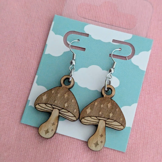 Mystical Mushroom Earrings