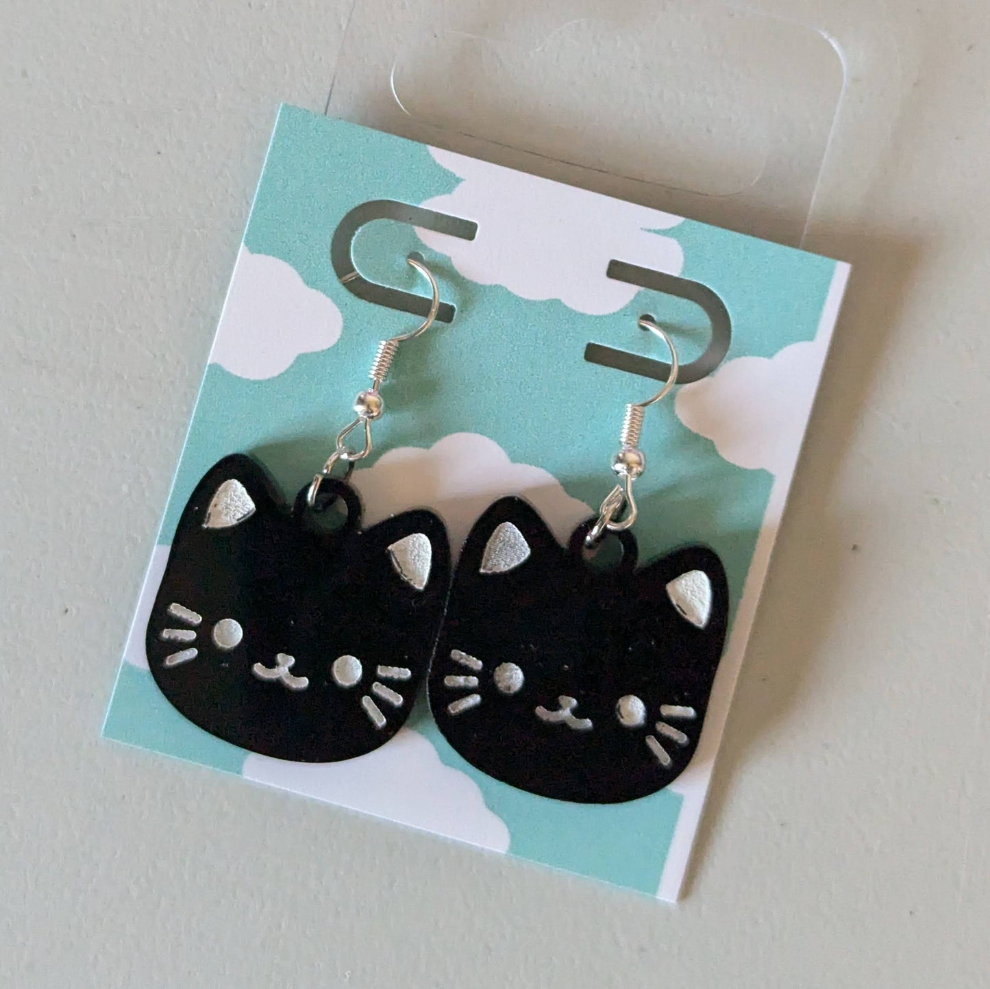 Black Cat Earrings