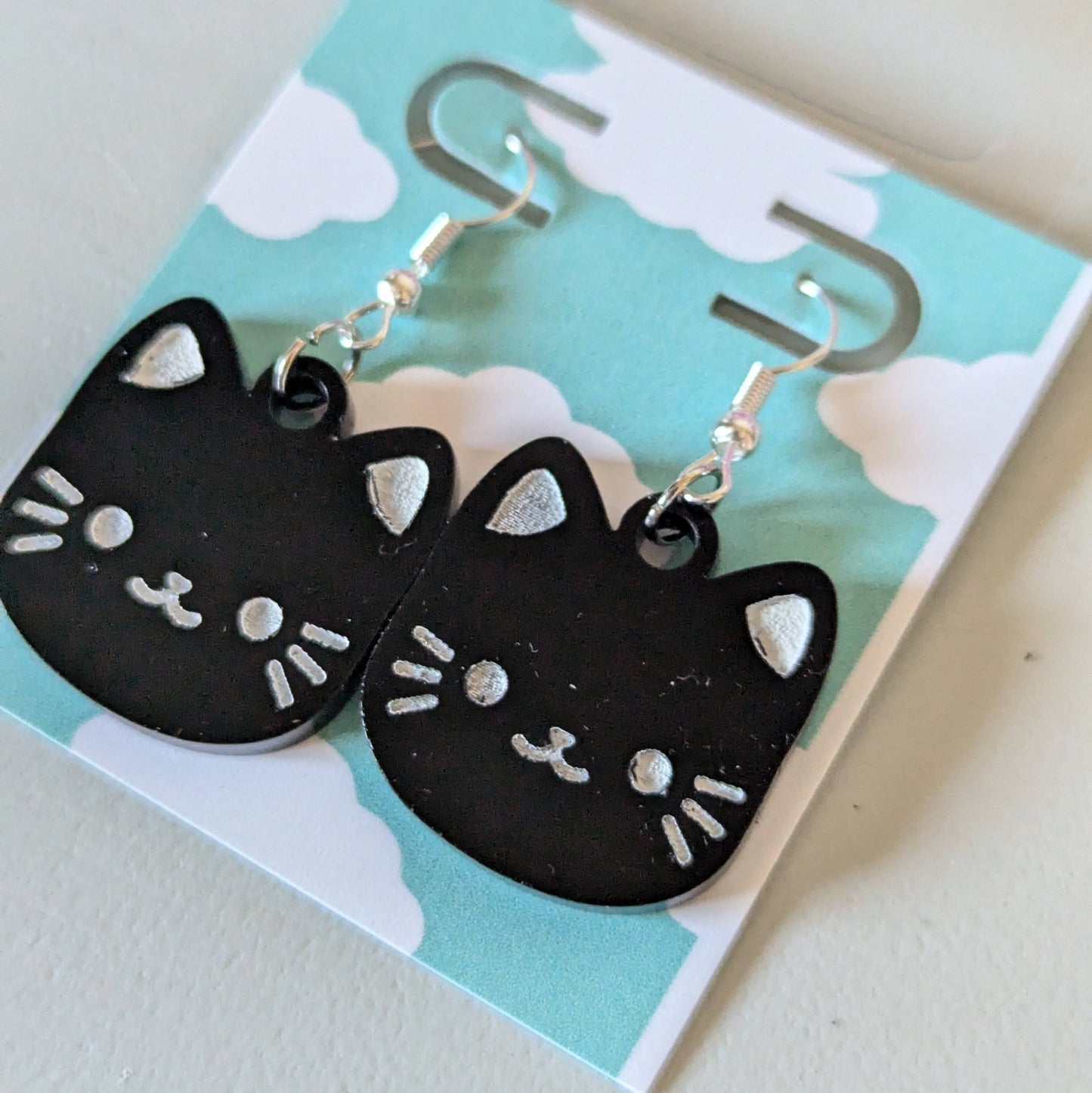 Black Cat Earrings