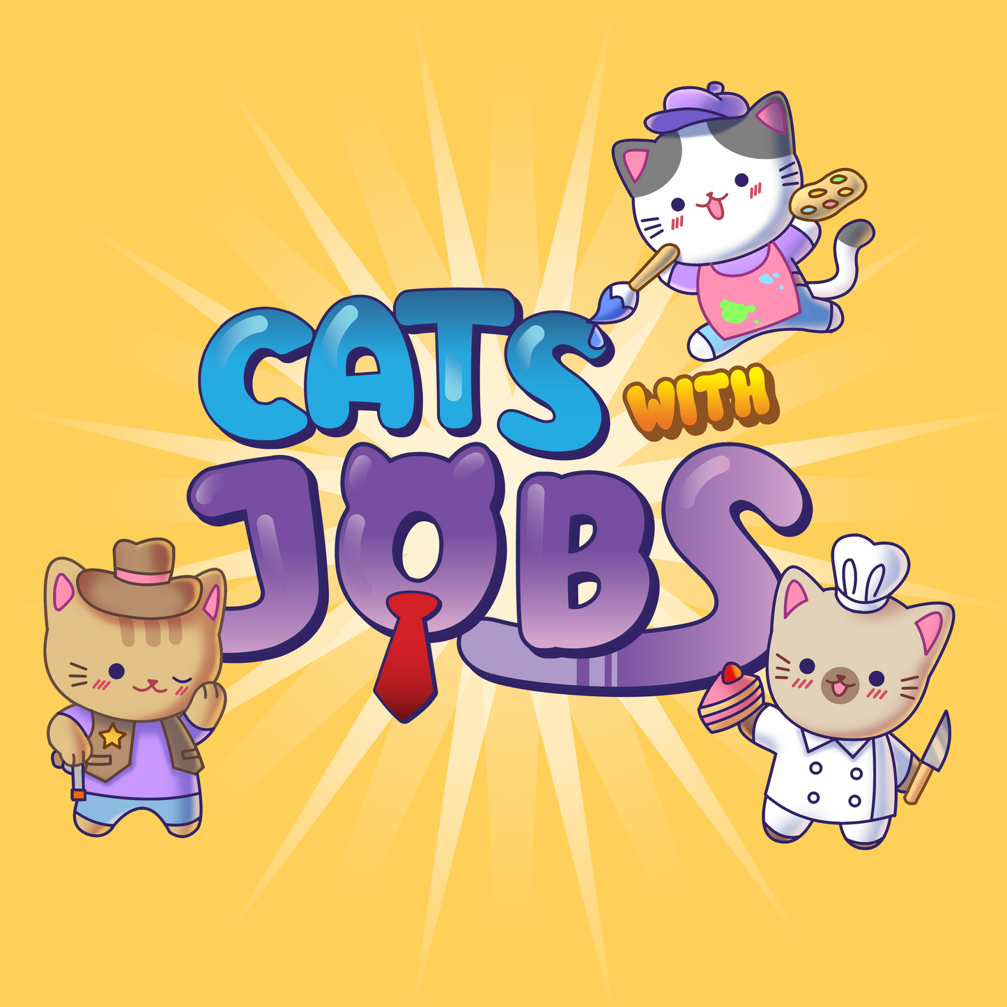 **PRE ORDER** Cats With Jobs Blind Box Series 1 Mini Plush Keychain