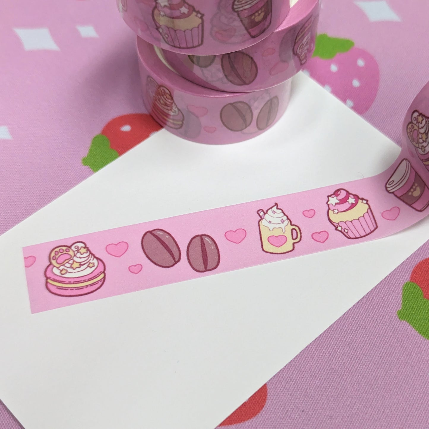 Cafe Coffee Bakery Pink Washi Tape