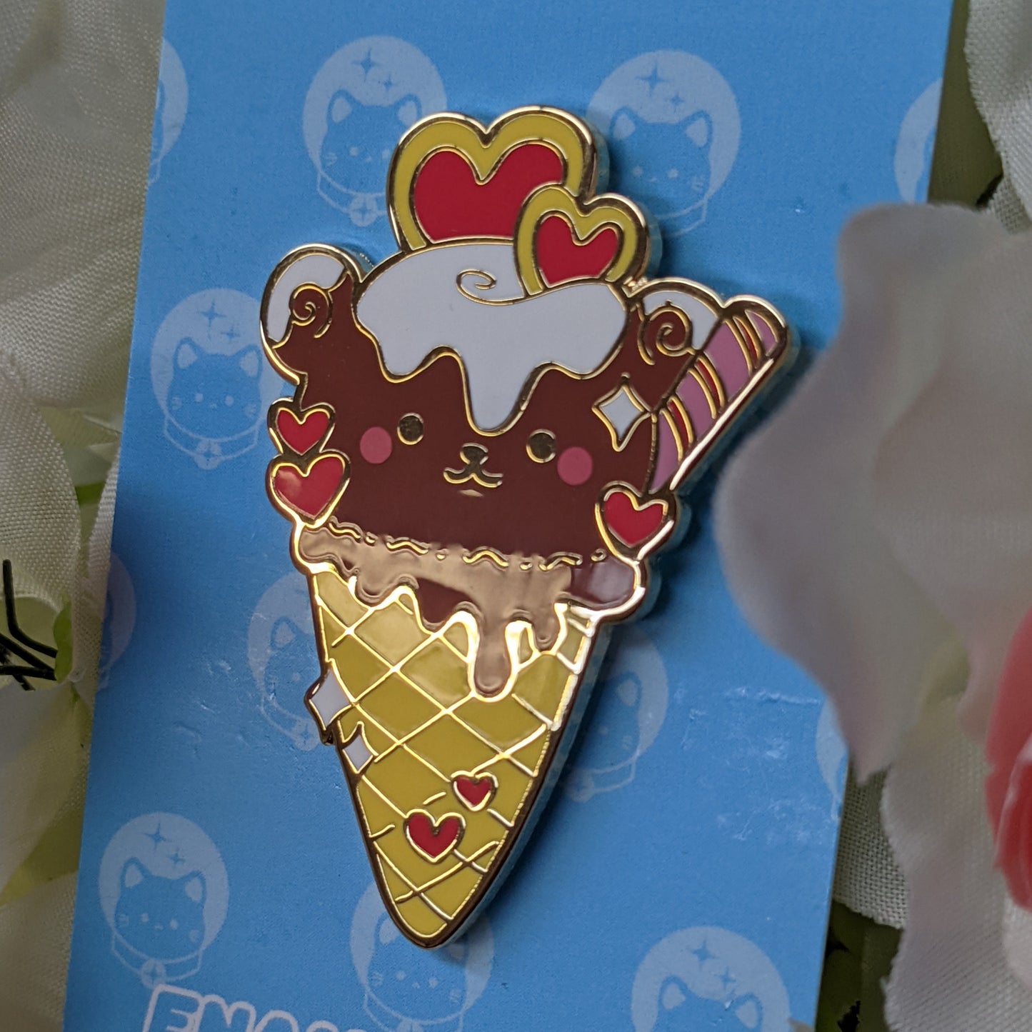 2" Cinnobear Icecream Enamel Pin