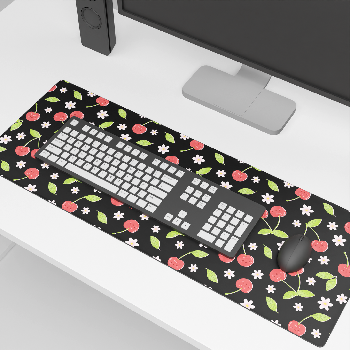 Sour & Sweet Cherry Dark Mode Collection Desk Mat