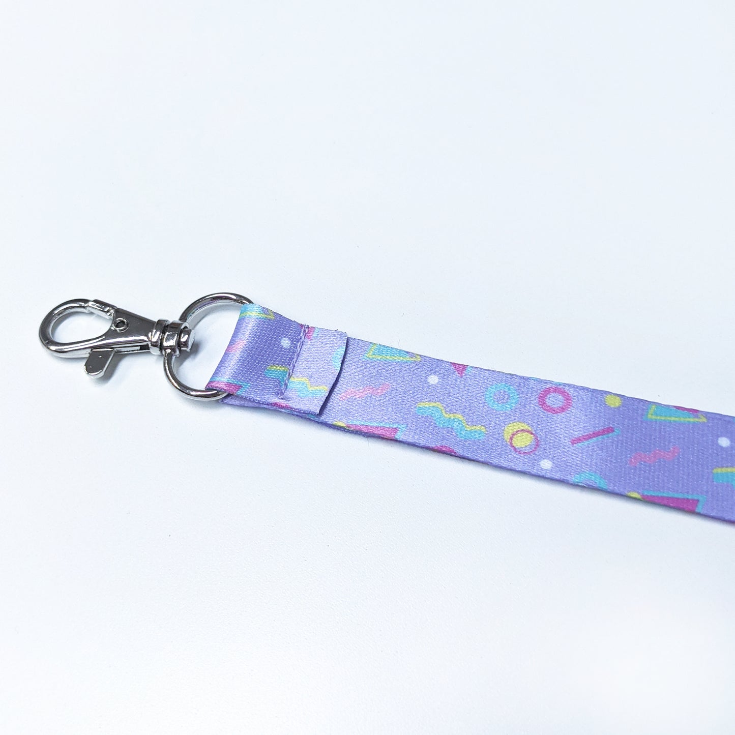 Retro Arcade 90's Carpet Lanyard with Silver Lobster Clasp | Cute Lanyard | Cute Key Holder | by Tawny Illustrations